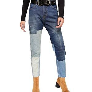 Scotch & Soda Jeans Bandit Boyfriend Denim Pants Patchwork Size 26 x 32 • RARE